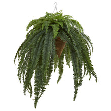 Load image into Gallery viewer, 50&quot; Giant Boston Fern Artificial Plant in Hanging Cone - zzhomelifestyle