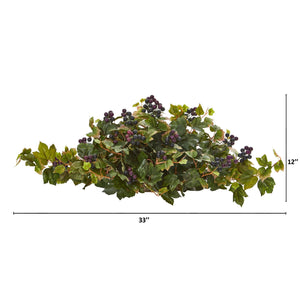 33" Grape Leaf Artificial Ledge Plant - zzhomelifestyle