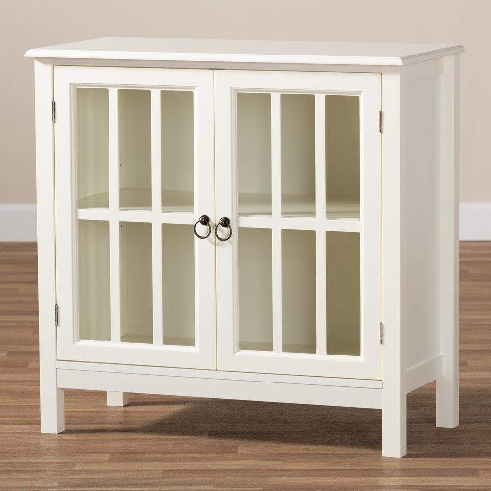 BAXTON STUDIO KENDALL CLASSIC AND TRADITIONAL WHITE FINISHED WOOD