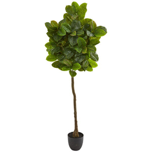 6' Rubber Leaf Artificial Tree (Real Touch) - zzhomelifestyle