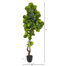 Load image into Gallery viewer, 78&quot; Fiddle Leaf Artificial Tree (Real Touch) - zzhomelifestyle