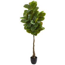 Load image into Gallery viewer, 65&quot; Rubber Leaf Artificial Tree (Real Touch) - zzhomelifestyle
