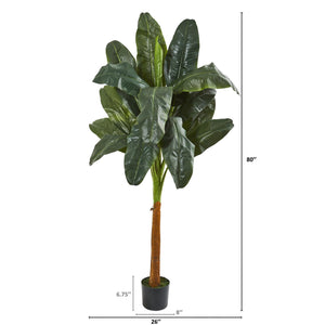 80" Banana Artificial Tree - zzhomelifestyle