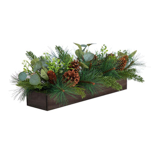 30" Evergreen Pine and Pine Cone Artificial Christmas Centerpiece Arrangement - zzhomelifestyle
