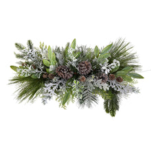 Load image into Gallery viewer, 26&quot; Holiday Flocked Winter Christmas Arrangement Cutting Board Wall Decor or Table Arrangement - zzhomelifestyle