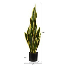 Load image into Gallery viewer, 30&quot; Sansevieria Artificial Plant - zzhomelifestyle