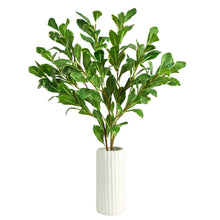 Load image into Gallery viewer, 21&quot; Salal Artificial Plant in White Planter - zzhomelifestyle
