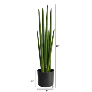 23" Sansevieria Snake Artificial Plant - zzhomelifestyle