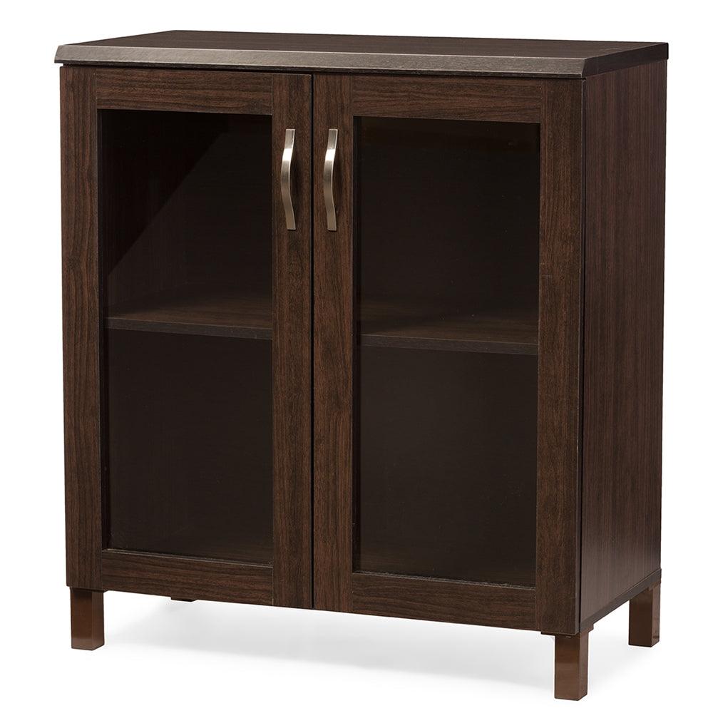 BAXTON STUDIO SINTRA MODERN AND CONTEMPORARY DARK BROWN SIDEBOARD