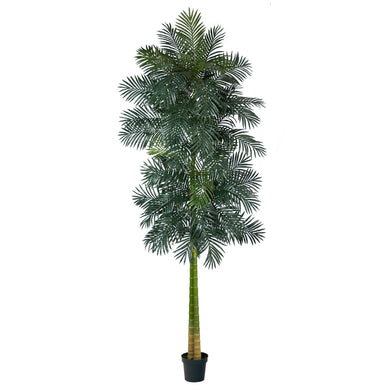 10' Double Stalk Golden Cane Artificial Palm Tree - zzhomelifestyle