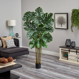 6' Monstera Tree Artificial - zzhomelifestyle