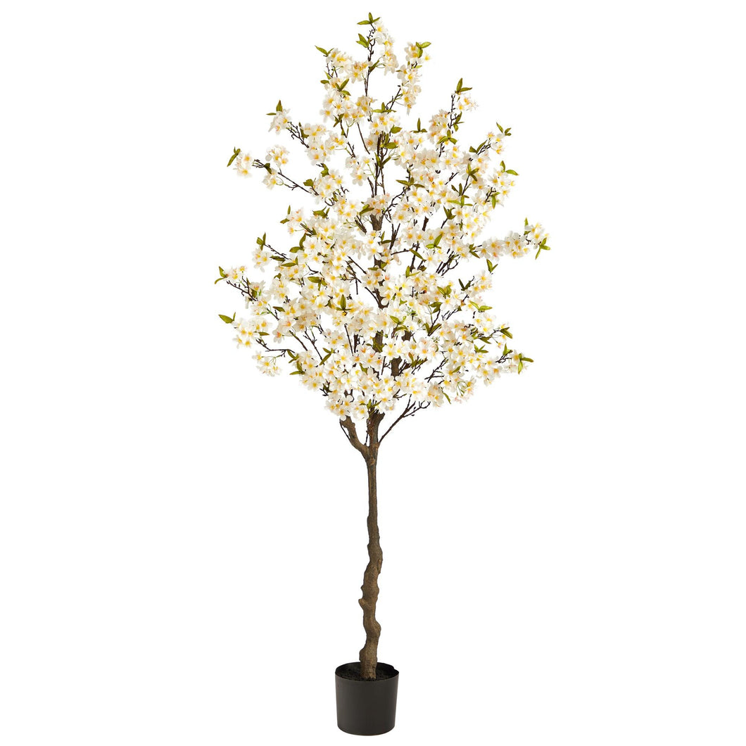 6.5' Apple Flower Artificial Tree - zzhomelifestyle