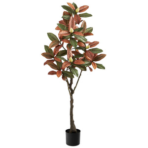 5' Fall Magnolia Artificial Tree - zzhomelifestyle