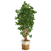 Load image into Gallery viewer, 6&#39; Black Olive Artificial Tree in Handmade Natural Jute and Cotton Planter - zzhomelifestyle