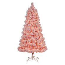 Load image into Gallery viewer, 7&#39; Holiday Pink Cashmere Christmas Tree with 300 LED lights and 599 Bendable Branches - zzhomelifestyle