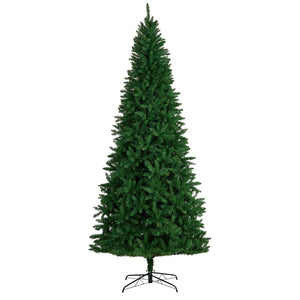 9' Green Valley Fir Artificial Christmas Tree with 800 Clear LED Lights and 2093 Bendable Branches - zzhomelifestyle