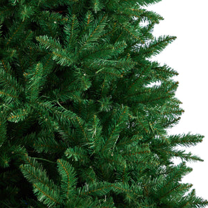 9' Green Valley Fir Artificial Christmas Tree with 800 Clear LED Lights and 2093 Bendable Branches - zzhomelifestyle