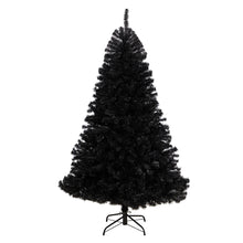 Load image into Gallery viewer, 6&#39; Black Artificial Christmas Tree with 400 Clear LED Lights and 1036 Tips - zzhomelifestyle