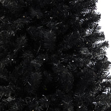 Load image into Gallery viewer, 6&#39; Black Artificial Christmas Tree with 400 Clear LED Lights and 1036 Tips - zzhomelifestyle