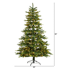 Load image into Gallery viewer, 7&#39; Montreal Spruce Christmas Tree with 650 Warm White LED Lights and 1575 Bendable Branches - zzhomelifestyle
