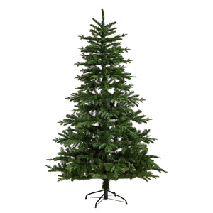 7' Montreal Spruce Christmas Tree with 650 Warm White LED Lights and 1575 Bendable Branches - zzhomelifestyle