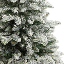Load image into Gallery viewer, 4&#39; Flocked North Carolina Fir Christmas Tree with 250 Warm White Lights and 779 Bendable Branches - zzhomelifestyle