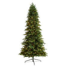 Load image into Gallery viewer, 9&#39; South Carolina Fir Artificial Christmas Tree with 750 Clear LED Lights and 3334 Bendable Branches - zzhomelifestyle
