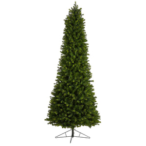 9.5' Slim Colorado Mountain Spruce Tree with 1400 (Multifunction) Warm White Micro LED Lights - zzhomelifestyle