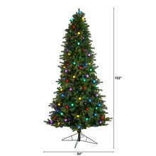 Load image into Gallery viewer, 8.5&#39; Montana Mountain Fir Tree with 800 Multi Color LED Lights and Instant Connect Technology - zzhomelifestyle