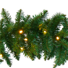 Load image into Gallery viewer, 9&#39; Christmas Pine Artificial Garland with 50 Warm White LEDs Lights - zzhomelifestyle