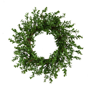 20" Boxwood Artificial Wreath - zzhomelifestyle