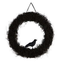 Load image into Gallery viewer, 30&quot; Halloween Black Raven Twig Wreath - zzhomelifestyle