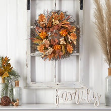 Load image into Gallery viewer, 22&quot; Autumn Dahlia and Berries Artificial Fall Wreath - zzhomelifestyle
