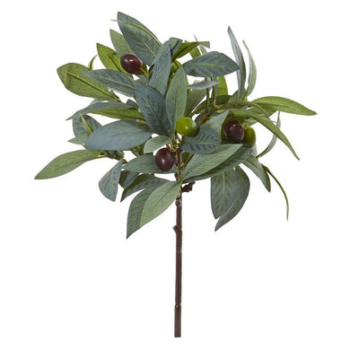 12‰?? Olive Branch Artificial Plant with Berries (Set of 12) - zzhomelifestyle