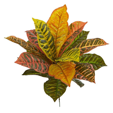 17‰?? Garden Croton Artificial Plant (Real Touch) (Set of 6) - zzhomelifestyle