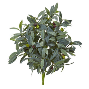 21” Olive Bush with Berries Artificial Plant (Set of 3) - zzhomelifestyle