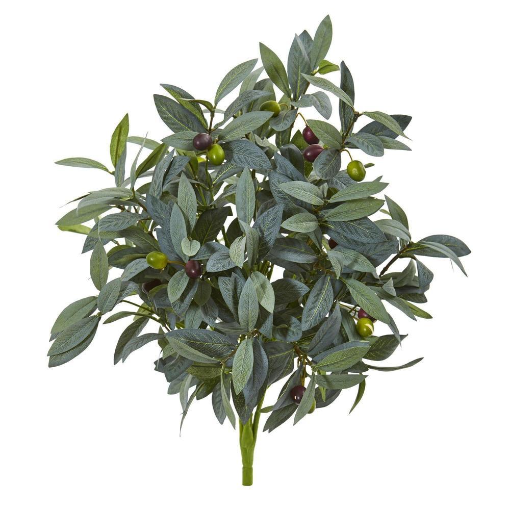 21” Olive Bush with Berries Artificial Plant (Set of 3) - zzhomelifestyle