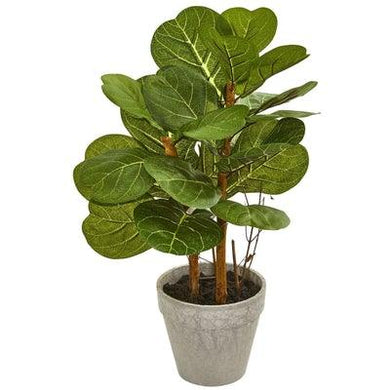 22” Fiddle Leaf Artificial Plant - zzhomelifestyle