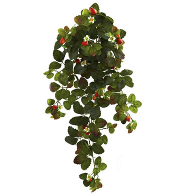 31‰?? Strawberry Hanging Bush with Berry (Set of 2) - zzhomelifestyle