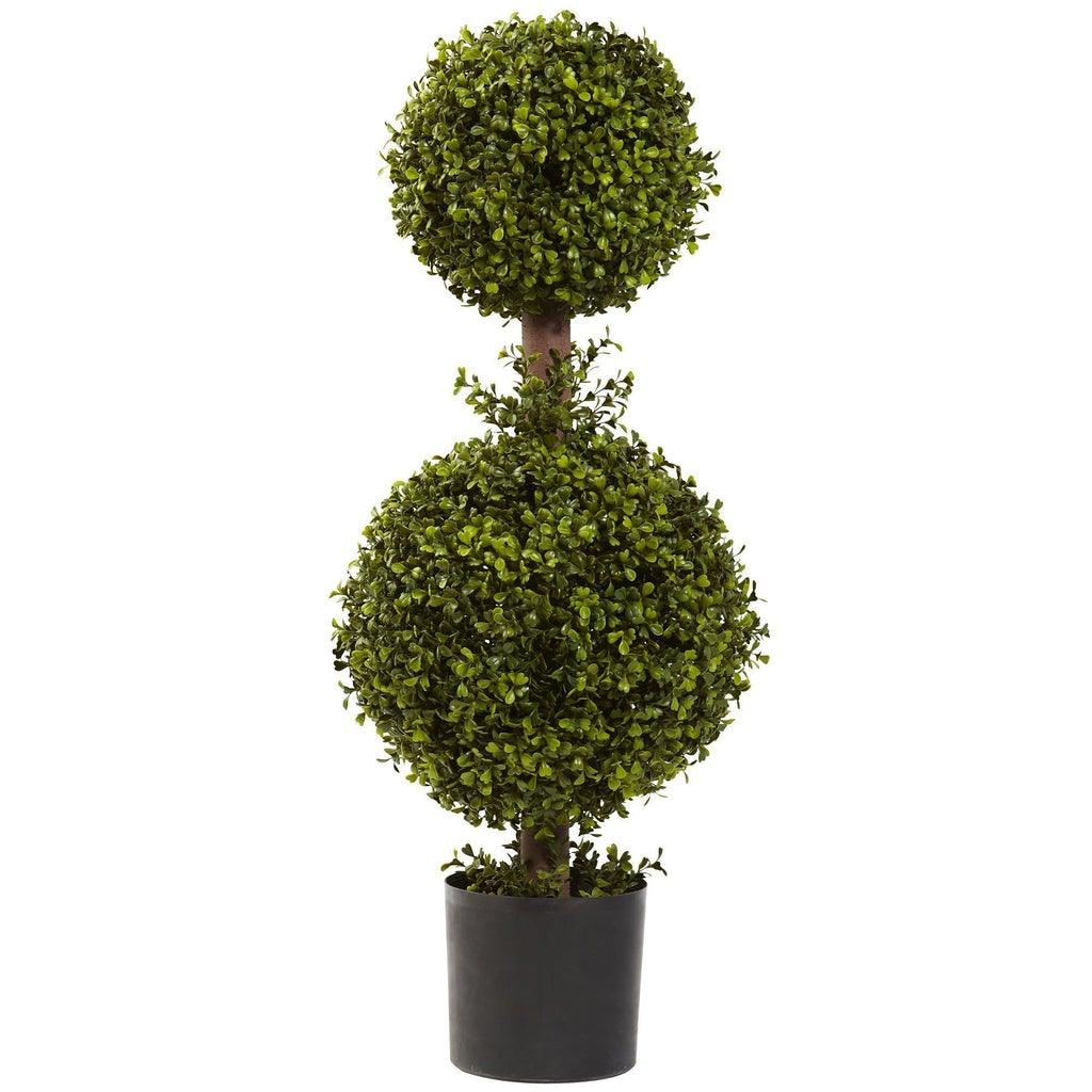 35” Double Boxwood Topiary - zzhomelifestyle