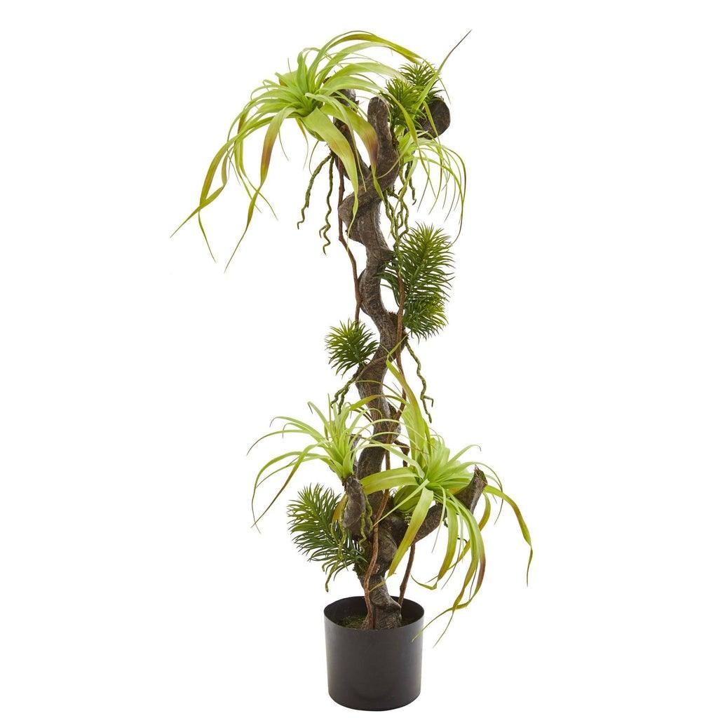 41” Air Plant and Succulent Jungle Artificial Plant - zzhomelifestyle