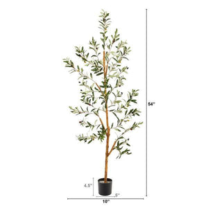 4.5’ Olive Artificial Tree - zzhomelifestyle