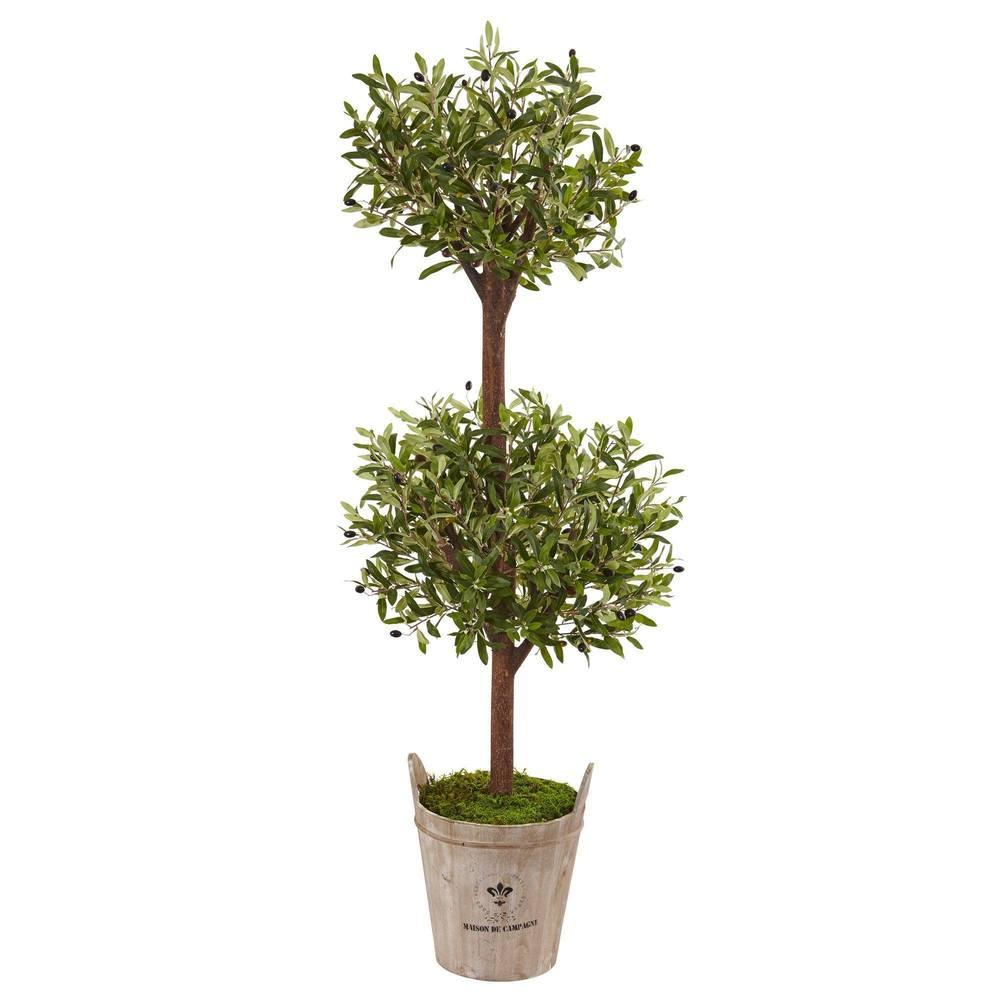 5’ Olive Tree in Farmhouse Planter - zzhomelifestyle