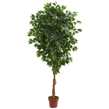 Load image into Gallery viewer, 6’ Ficus Artificial Tree in Nursery Planter - zzhomelifestyle