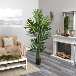 7' Artificial Kentia Palm Silk Tree Released - zzhomelifestyle