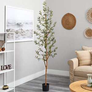 82” Artificial Olive Tree - zzhomelifestyle