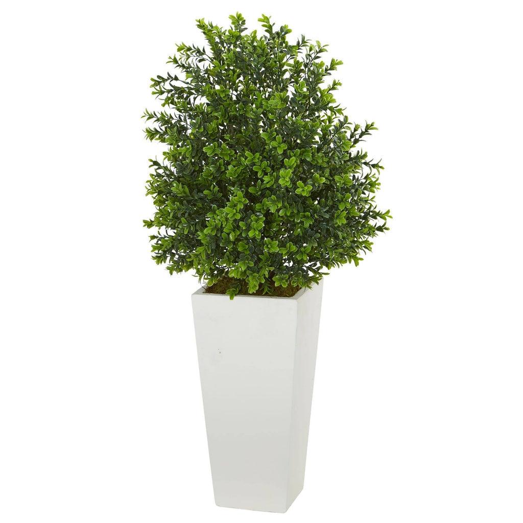 Sweet Grass Artificial Plant in White Tower Planter (Indoor/Outdoor) - zzhomelifestyle